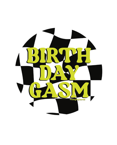 Birthday-gasm Naughty Sticker - Pack Of 3