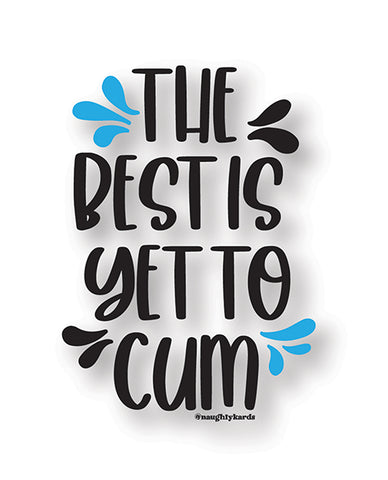 Yet 2 Cum Naughty Sticker - Pack Of 3