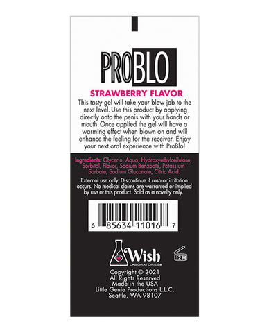 Problo Oral Pleasure Gel - 1.5 Oz Strawberry