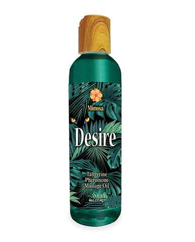 Desire Pheromone Massage Oil - 4 Oz Tangerine