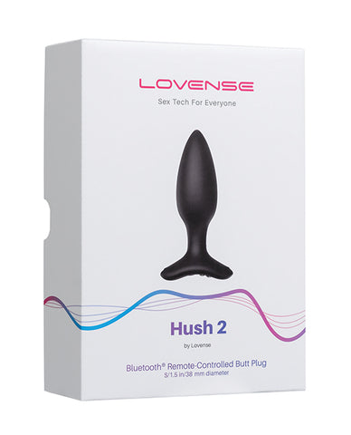 Lovense Hush 2 1.5 Inch Butt Plug - Black