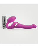 Strap On Me Multi Orgasm Bendable Strapless Strap On Small - Fuchsia