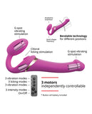 Strap On Me Multi Orgasm Bendable Strapless Strap On Small - Fuchsia