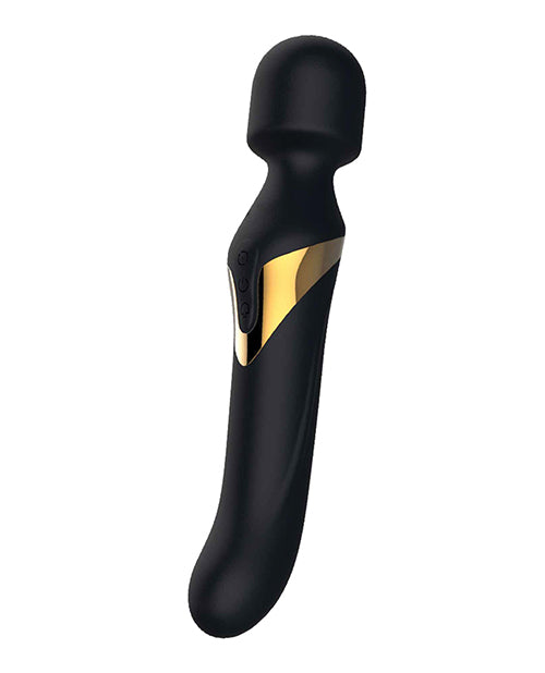 Dorcel Dual Orgasms Wand Vibrator - Black-gold