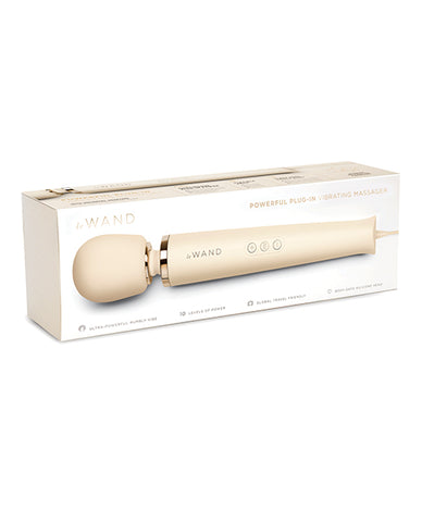 Le Wand Powerful Plug-in Vibrating Massager - Cream