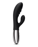 Le Wand Blend Double Motor Rabbit Rechargeable Vibrator - Black