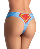 Mememe Comics Wonder Girl Printed Thong Sm