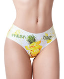 Mememe Fresh Summer Pineapple Printed Slip Xl