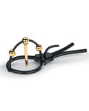 Mystim Plunging Pete W-corona Strap & Urethral Sound - Black-gold