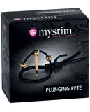 Mystim Plunging Pete W-corona Strap & Urethral Sound - Black-gold