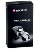 Mystim Pubic Enemy -1 Cock Cage - Clear