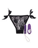 Nu Sensuelle Pleasure Panty Bullet W-remote Control 15 Function - Purple