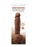 Colours Pleasures 5 Inch Vibrating Dildo - Brown