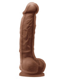 Colours Dual Density 5 Inch Dildo - Brown