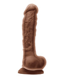 Colours Dual Density 8 Inch Dildo - Brown