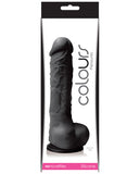 Colours Pleasures 5 Inch Dildo W-suction Cup - Black