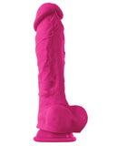 Colours Pleasures 8 Inch Dildo W-suction Cup - Pink