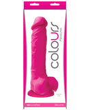 Colours Pleasures 8 Inch Dildo W-suction Cup - Pink