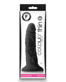 Colours Pleasures 5 Inch Thin Dildo - Black