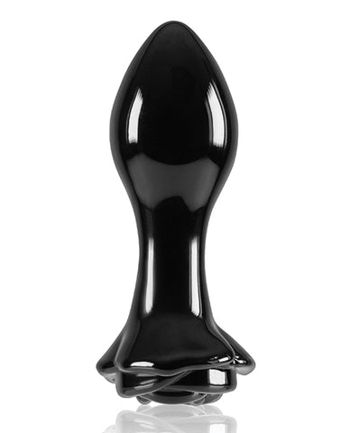 Crystal Rose Butt Plug - Black