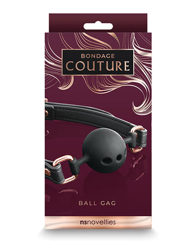 Bondage Couture Ball Gag - Black