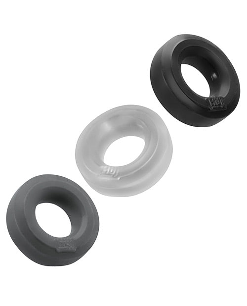 Hunky Junk C Ring Multi Pack - Asst. Colors Pack Of 3