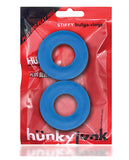 Hunky Junk Stiffy 2 Pack Cockrings - Teal Ice