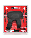 Hunkyjunk Revhammer Shaft Vibe Ring - Tar Ice W/red Vibe