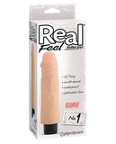 Real Feel No. 1  Long 7.5 Inch Vibe Waterproof - Mutli-speed Flesh