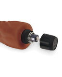 Real Feel No.2 Long 8 Inch Vibe Waterproof -mutli-speed Brown