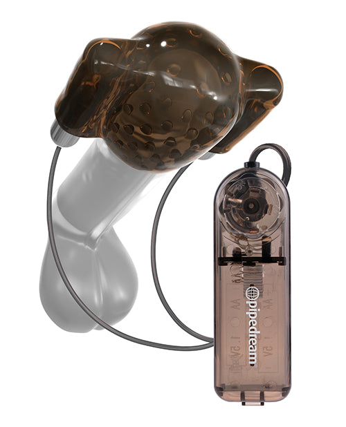 Classix Dual Vibrating Head Teaser - Black-smoke