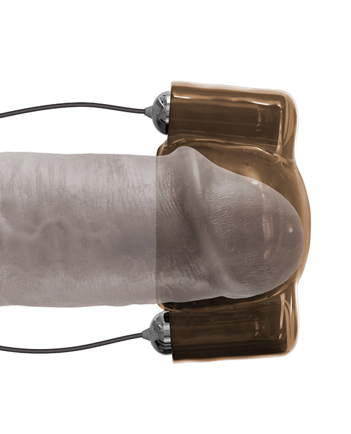 Classix Dual Vibrating Head Teaser - Black-smoke