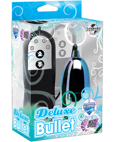 Deluxe Bullet Waterproof Vibe - Mutli-speed Blue