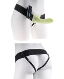 Fetish Fantasy Series For Him Or Her Vibrating Hollow Strap On - Glow In The Dark