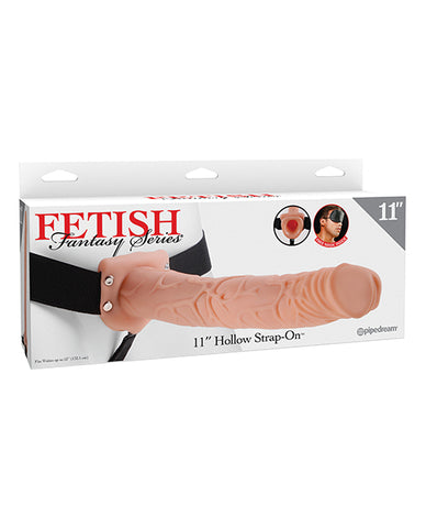 Fetish Fantasy Series 11 Inch Hollow Strap On - Flesh