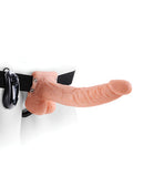 Fetish Fantasy Series 9 Inch Vibrating Hollow Strap On W-balls - Flesh