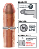 Fantasy X-tensions Mega 2 Inch Extension - Flesh