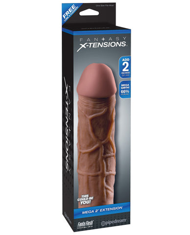 Fantasy X-tensions Mega 2 Inch Extension - Brown