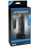 Fantasy X-tensions Vibrating Real Feel 2 Inch Extension W-ball Strap - Black