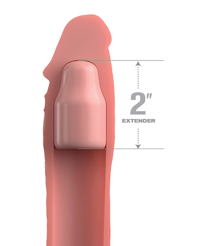 Fantasy X-tensions Elite 8 Inch Sleeve W-2 Inch Plug - Light