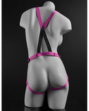 Dillio 7 Inch Strap-on Suspender Harness Set - Pink