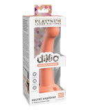 Dillio Platinum 6 Inch Secret Explorer Silicone Dildo - Peach