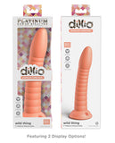 Dillio Platinum 7 Inch Wild Thing Silicone Dildo - Peach