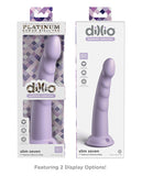 Dillio Platinum 7 Inch Slim Seven Silicone Dildo - Purple