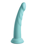 Dillio Platinum 7 Inch Slim Seven Silicone Dildo - Teal