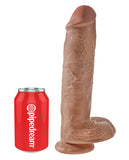 King Cock 11 Inch Cock W-balls - Tan