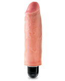 King Cock  6 Inch Vibrating Stiffy - Flesh
