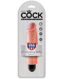 King Cock  6 Inch Vibrating Stiffy - Flesh