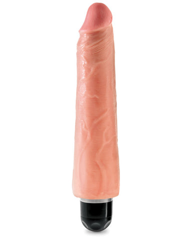 King Cock  9 Inch Vibrating Stiffy - Flesh