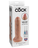 King Cock 6 Inch Uncut Dildo - Flesh